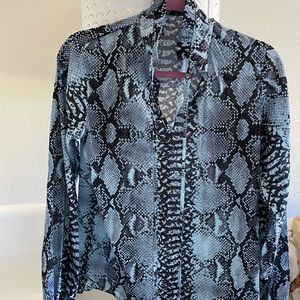 Snake print women shirt
